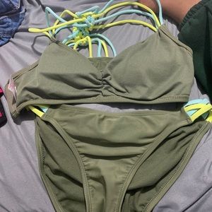 Olive bikini set